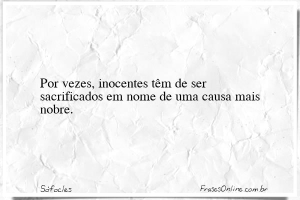 Frase de Sófocles