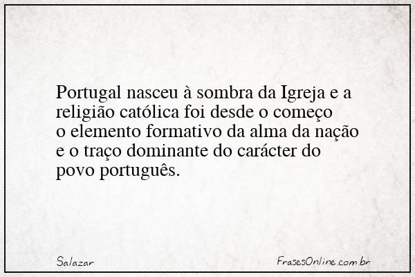 Frase de Salazar
