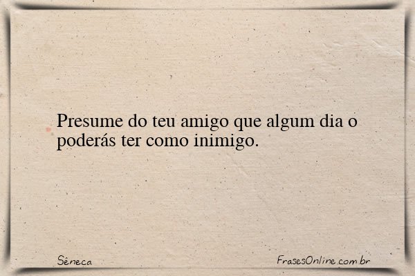 Frase de Sêneca