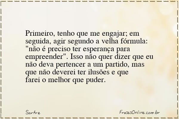 Frase de Sartre