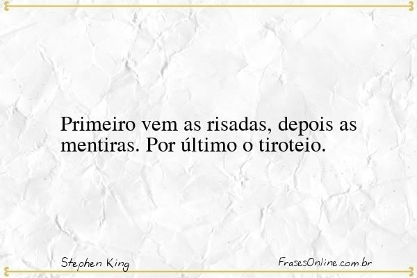 Frase de Stephen King