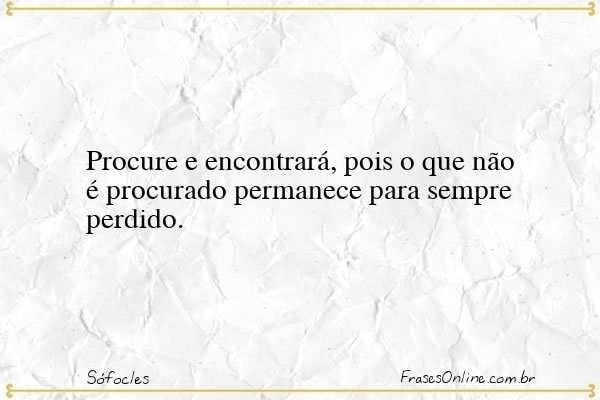 Frase de Sófocles
