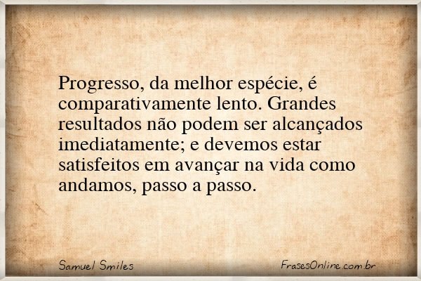 Frase de Samuel Smiles