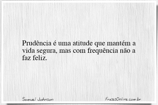 Frase de Samuel Johnson