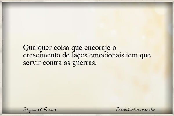 Frase de Sigmund Freud