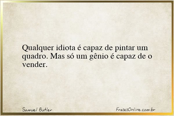 Frase de Samuel Butler