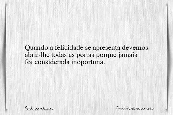 Frase de Schopenhauer
