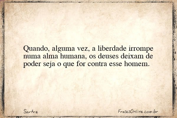 Frase de Sartre