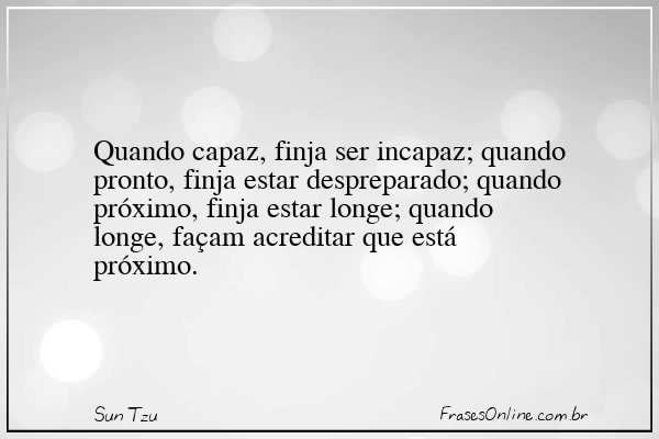 Frase de Sun Tzu