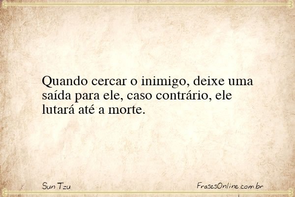 Frase de Sun Tzu