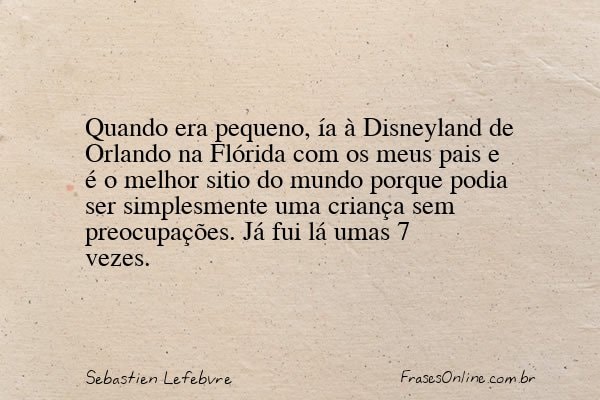 Frase de Sebastien Lefebvre