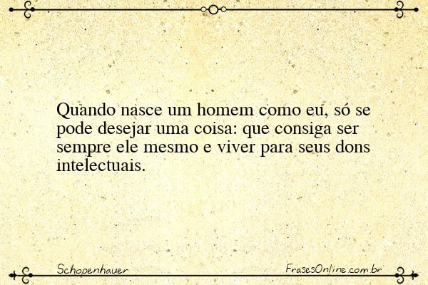Frase de Schopenhauer