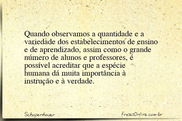 Frase de Schopenhauer