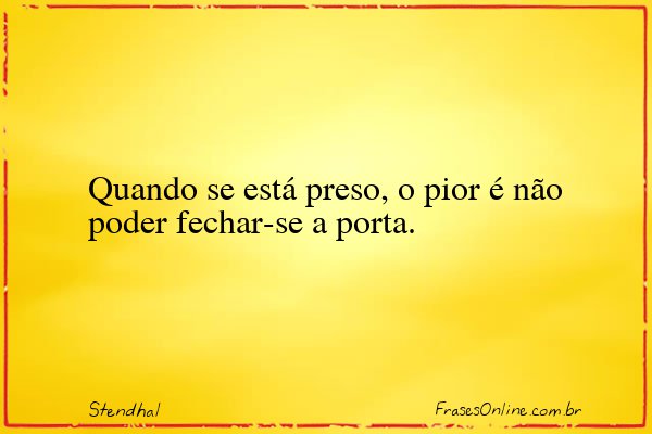 Frase de Stendhal