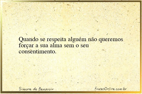 Frase de Simone de Beauvoir