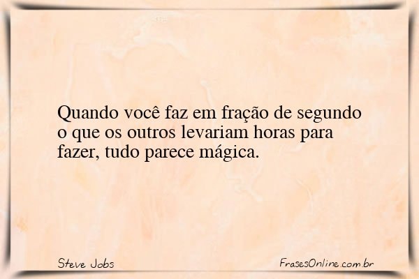 Frase de Steve Jobs