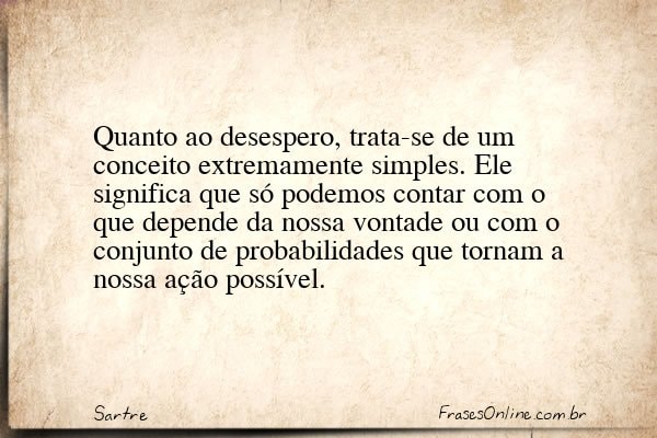 Frase de Sartre