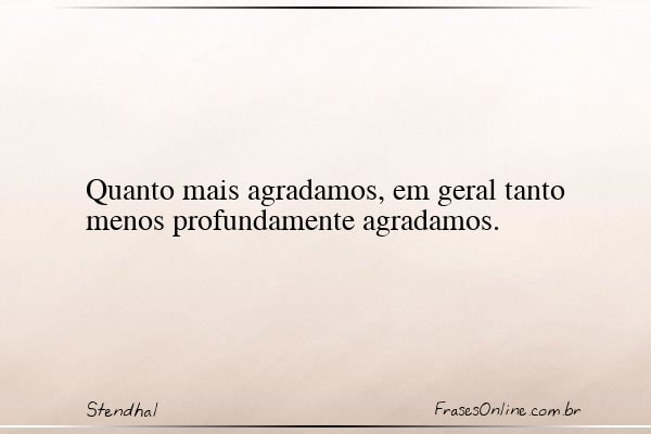 Frase de Stendhal