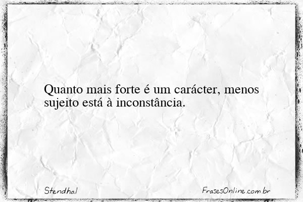 Frase de Stendhal