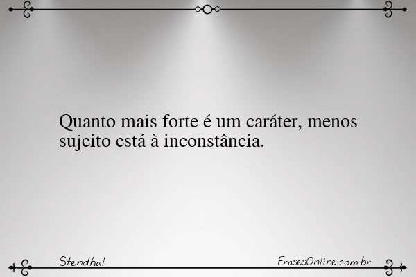 Frase de Stendhal