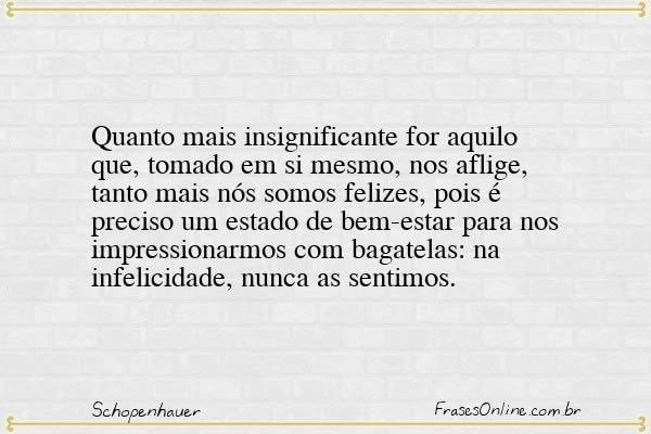 Frase de Schopenhauer