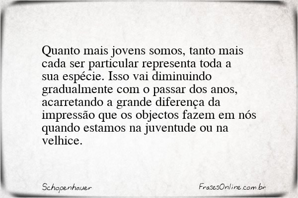 Frase de Schopenhauer
