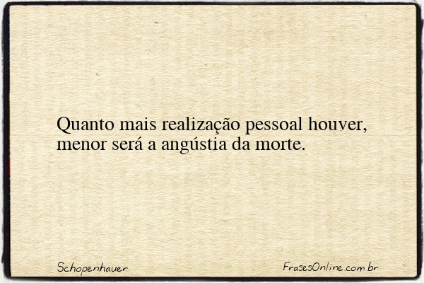 Frase de Schopenhauer