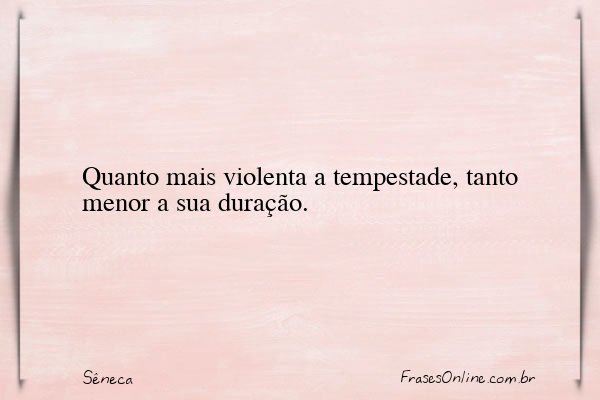 Frase de Sêneca