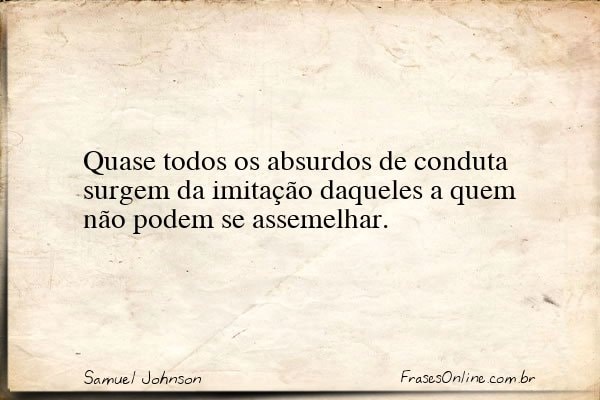 Frase de Samuel Johnson