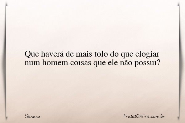 Frase de Sêneca