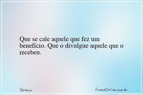 Frase de Sêneca