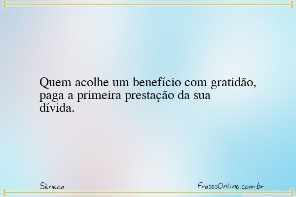 Frase de Sêneca