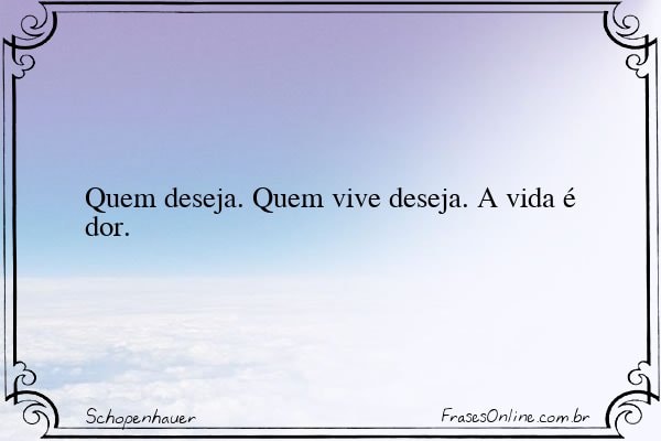 Frase de Schopenhauer