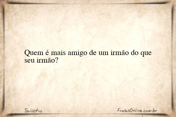Frase de Salústio