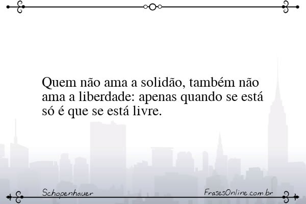 Frase de Schopenhauer