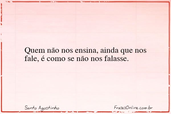 Frase de Santo Agostinho