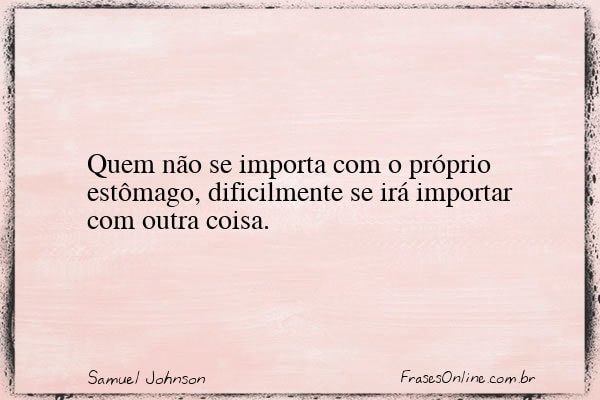 Frase de Samuel Johnson