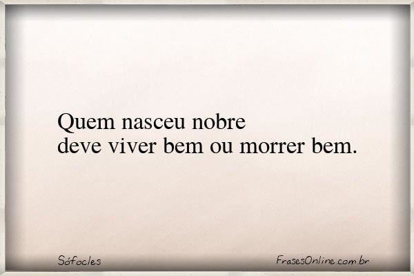 Frase de Sófocles