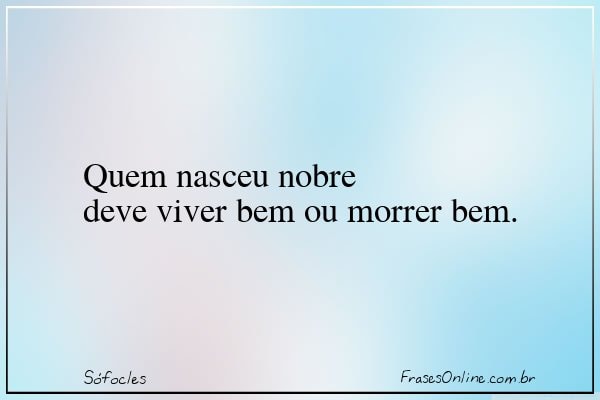 Frase de Sófocles