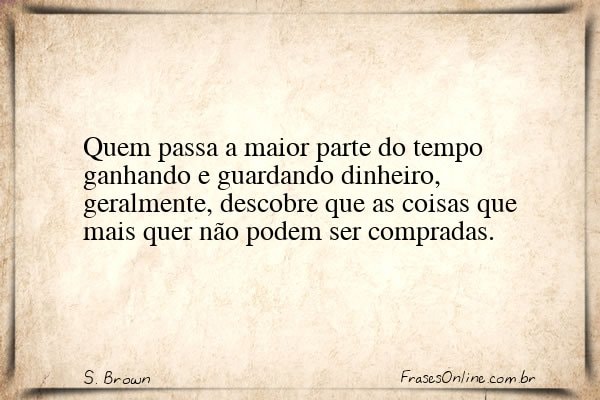 Frase de S. Brown