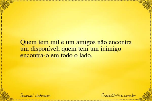 Frase de Samuel Johnson