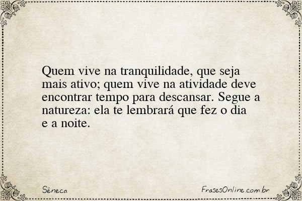 Frase de Sêneca