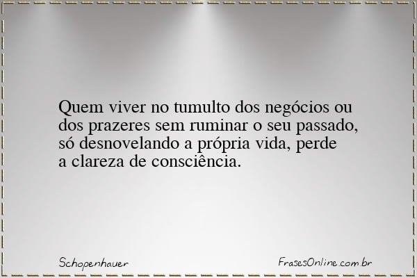 Frase de Schopenhauer