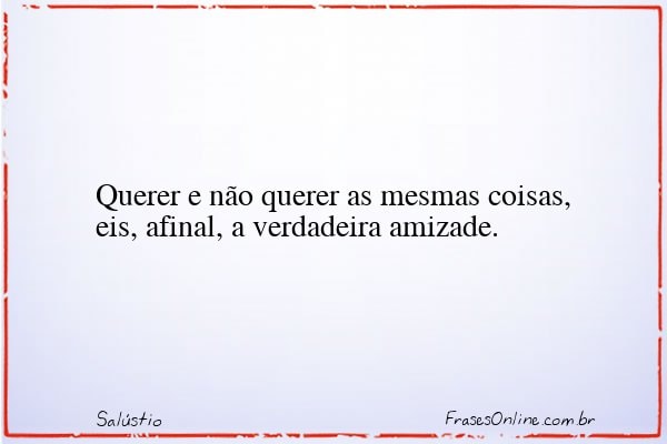 Frase de Salústio