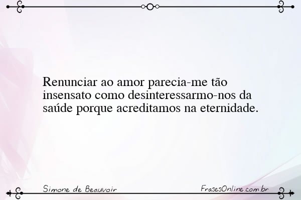 Frase de Simone de Beauvoir