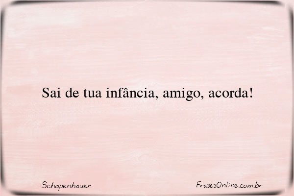 Frase de Schopenhauer