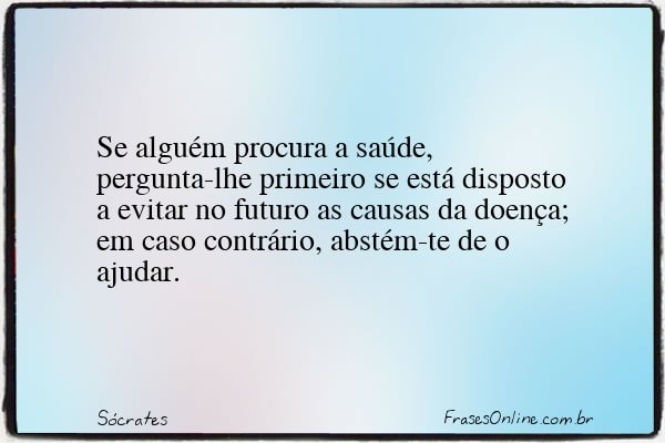 Frase de Sócrates