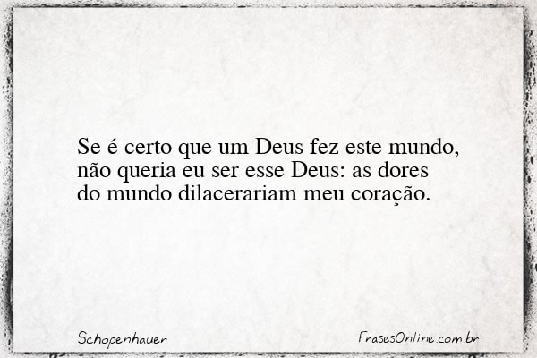 Frase de Schopenhauer