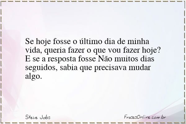 Frase de Steve Jobs