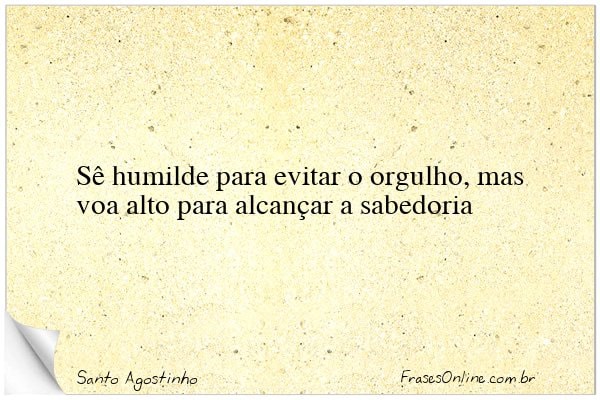 Frase de Santo Agostinho